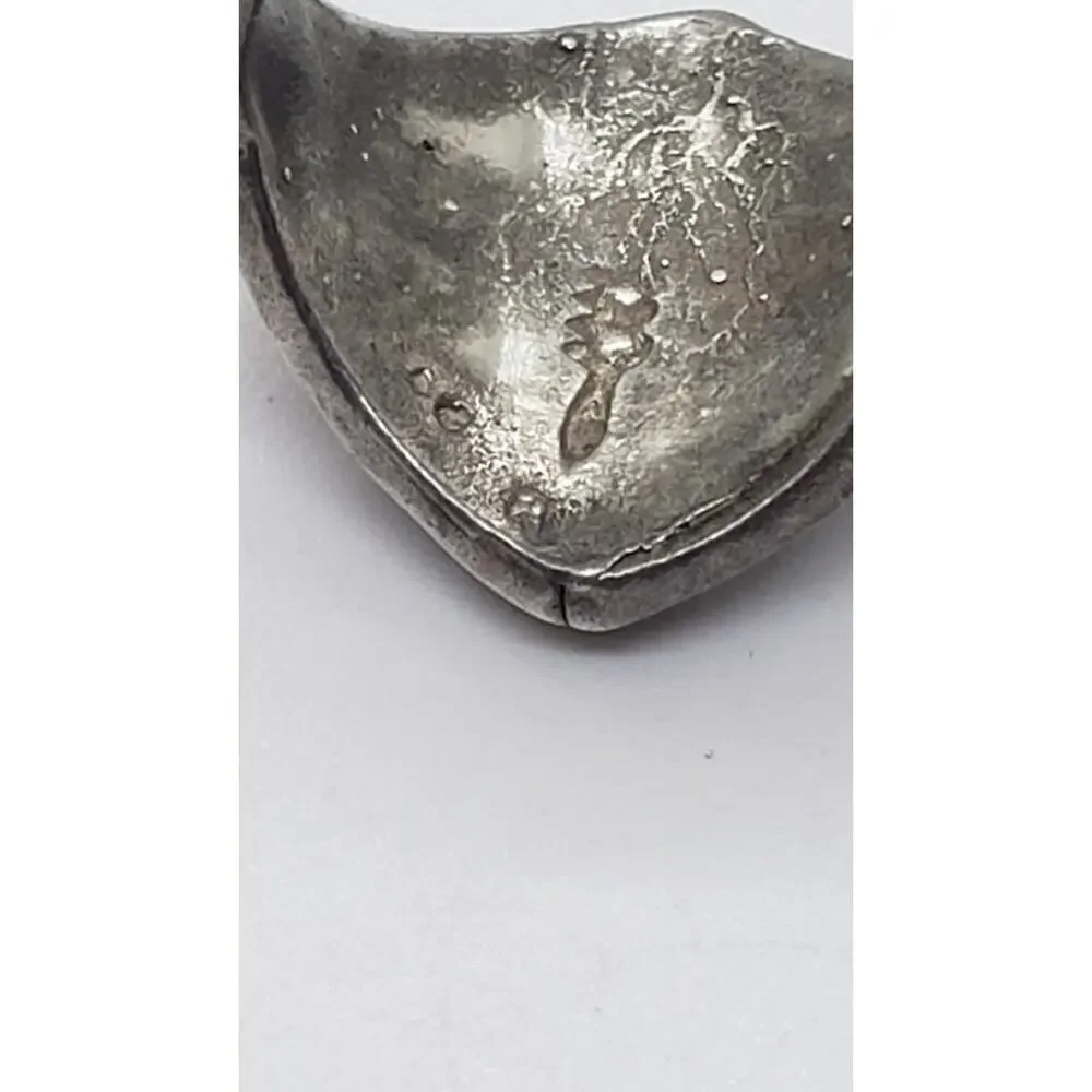 Vintage Native American Navajo Turquoise Coral Inlay Sterling Silver Ring 5.75